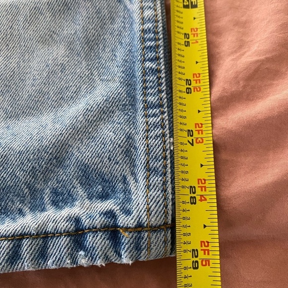 J Galt Shanghai Blue Cotton Denim Straight Leg Jeans Size Medium Light Wash - Picture 8 of 8
